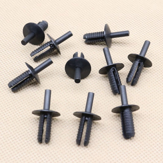 10-Pack Mudguard Liner Extension Rivet Push-Type Clips for BMW 51717007296