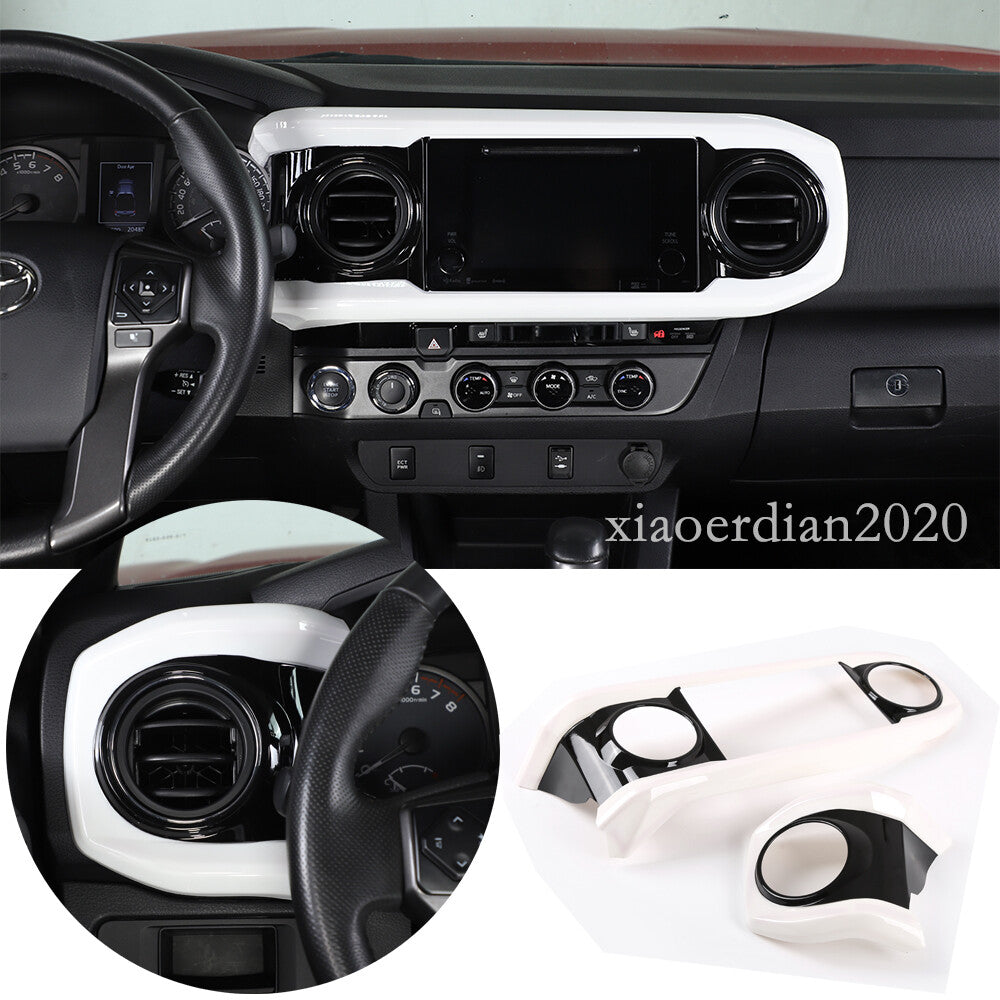 Carbon fiber rear air conditioning vent cover for Alfa Romeo for Stelvio 2017 - 20 ABS car