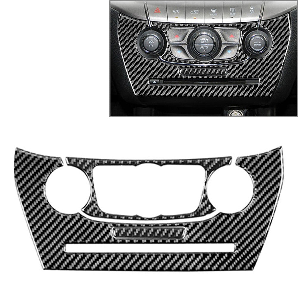 Carbon Fiber Interior AC Switch Button Panel Cover Trim for Dodge Journey 11-18