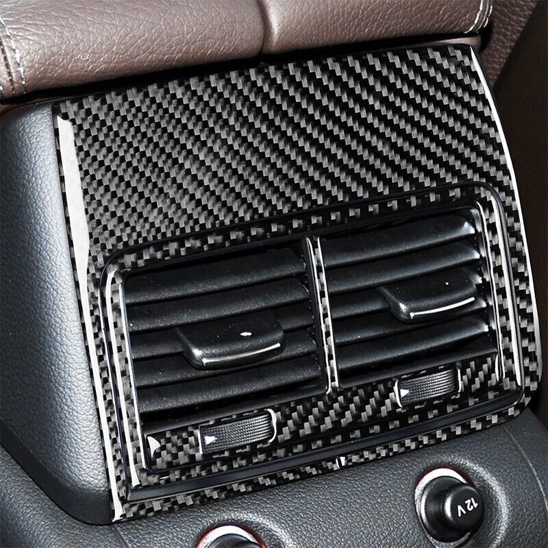 Real Carbon Fiber Car Rear Air Vent Outlet Cover Trim Fit for Audi Q7 2005-2015
