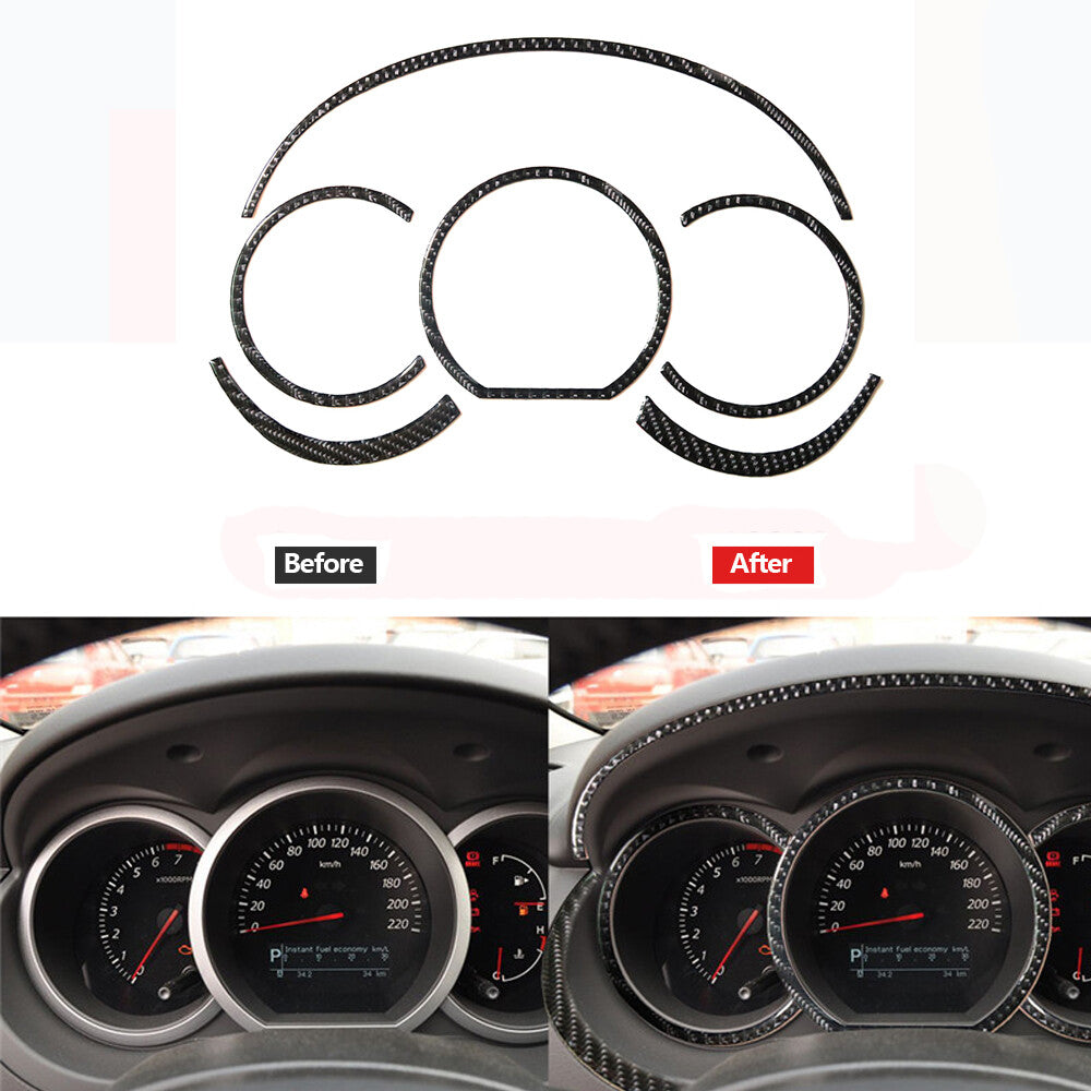 Carbon Fiber Speedmeter Decorative Cover Trim for Suzuki Grand Vitara 2006-2013