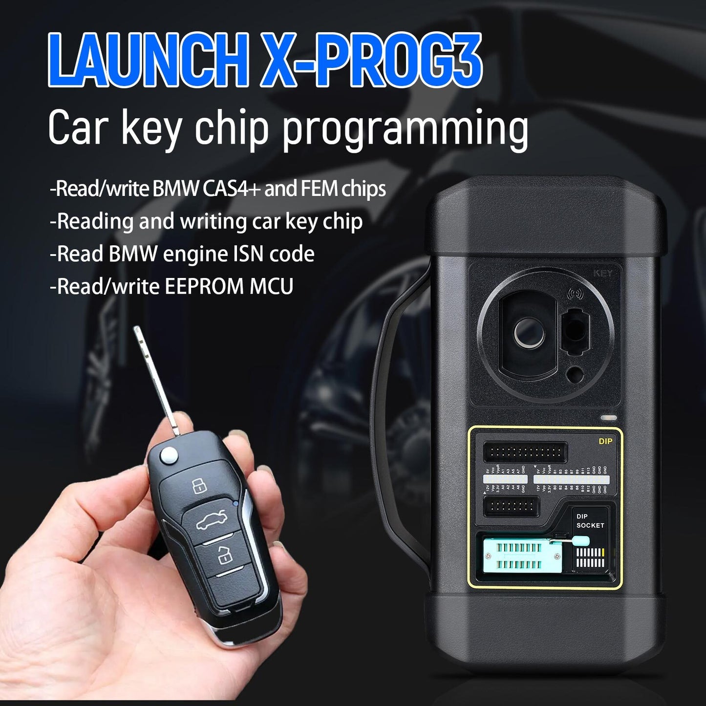 Launch X431 X-Prog 3 Immobilizer Progarmming Chip Reader  X431 MCU3 Adapter