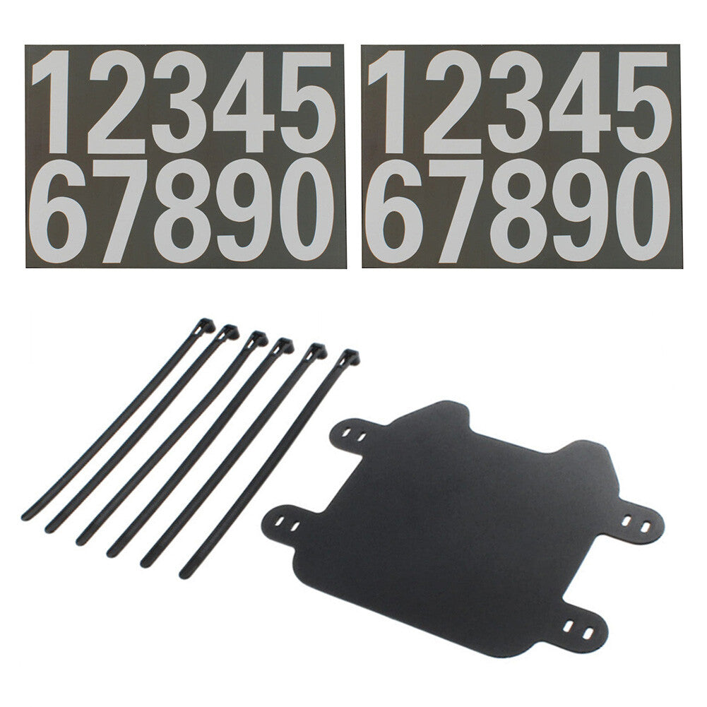 Front Number Plate W/ White Sticker For Sur-Ron Light Bee Electric Off-road
