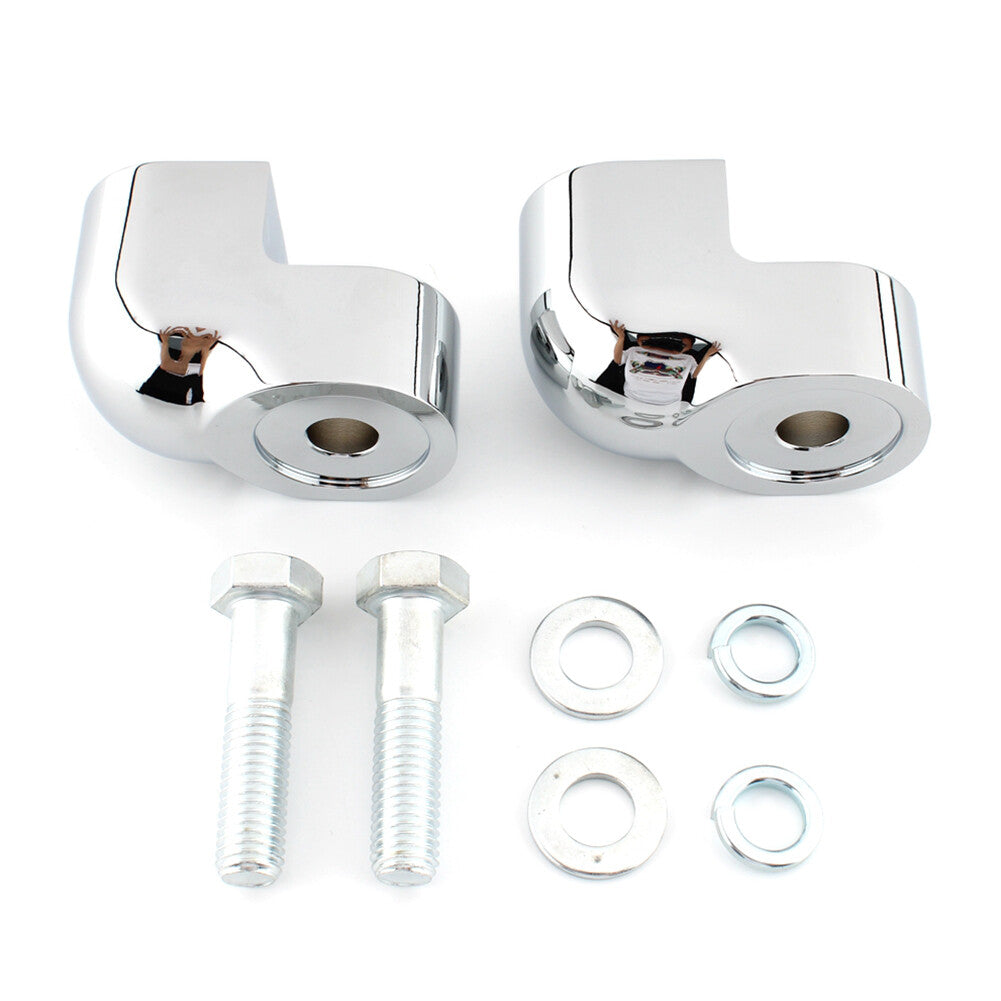 Handlebar Riser Bar Clamp Bars Kit Motorcycle for Honda VTX1300C 2004-07 Chrome