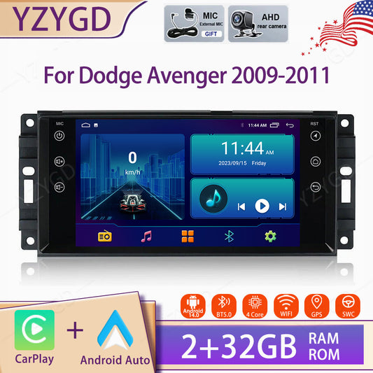 Android Auto Carplay for Dodge Avenger 2009-2011 Car Stereo Radio Screen GPS Nav