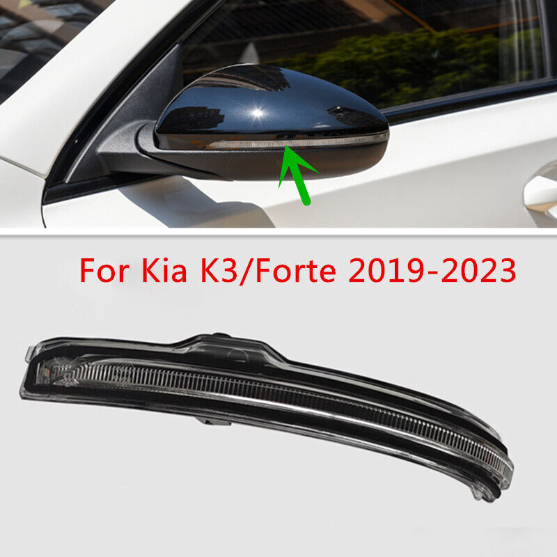 LH Mirror Light for Kia K3/Forte 2019-2023 Rearview Door Mirror Turn Signal Lamp