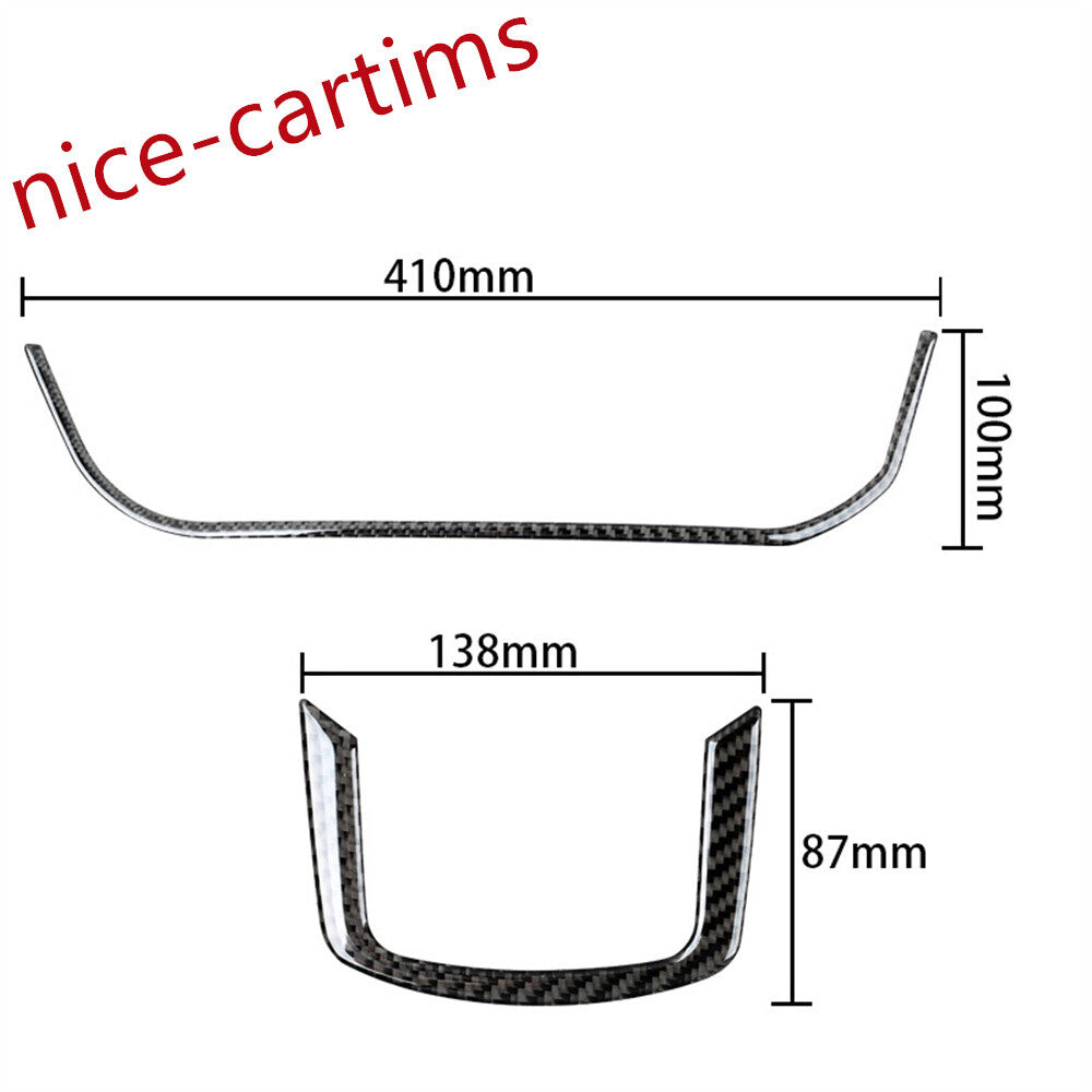 For LR for Range Rover Sport 2014-17Carbon Fiber Dashboard Panel Steering Wheel Trim