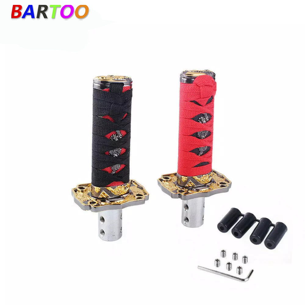 Universal 410cm Black Samurai Sword Shift Knob Shifter Katana Metal Racing JDM