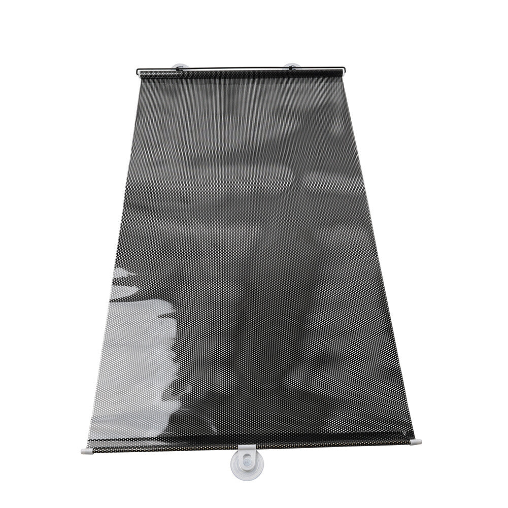 Black Retractable Windshield Sun Visor Shade Front Window Folding Sunshade Cover