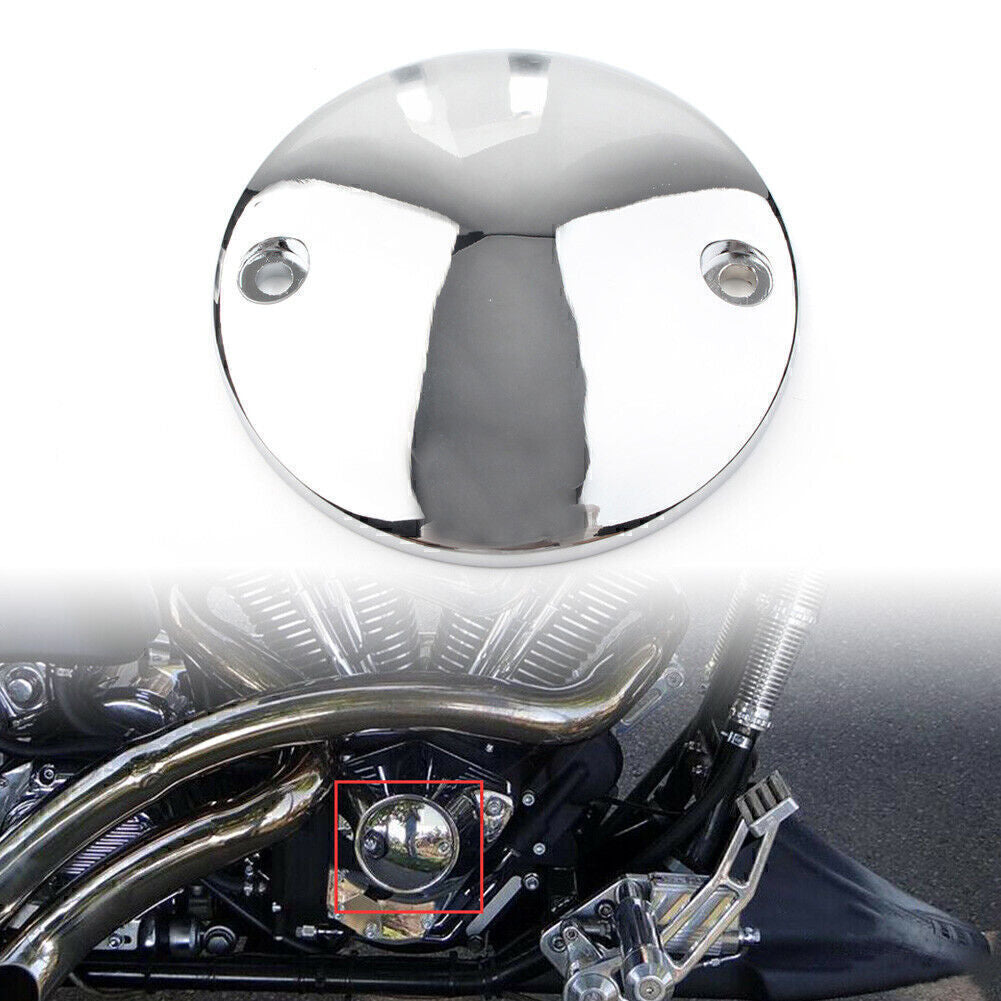 Z¨¹ndzeitpunkte decken 2 L?cher f¨¹r for Harley Big Twin 1970-99 Sportster Chrom