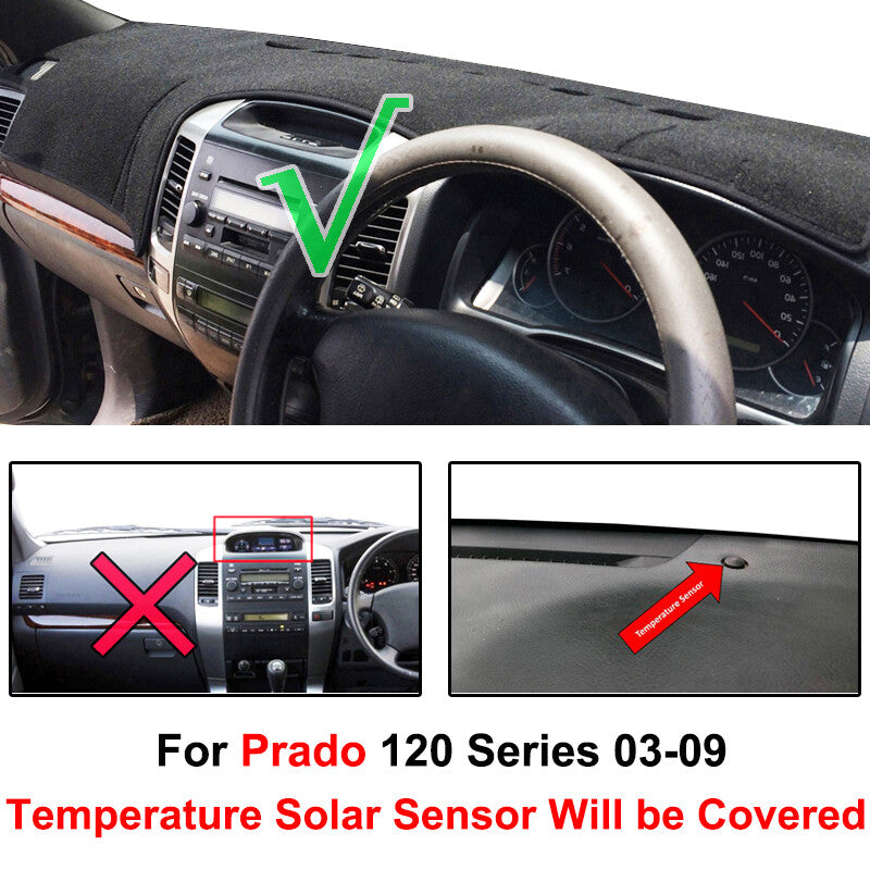 Dash Mat Cover Dash Mat for Toyota for Land Cruiser Prado120 Series 03-2009 GX GXL