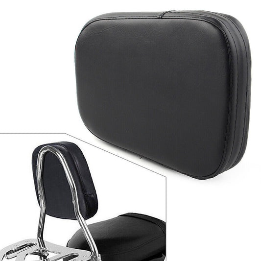 PU Black Motorcycle Sissy Bar Back for Seat Backrest Cushion Pad for Harley Chopper