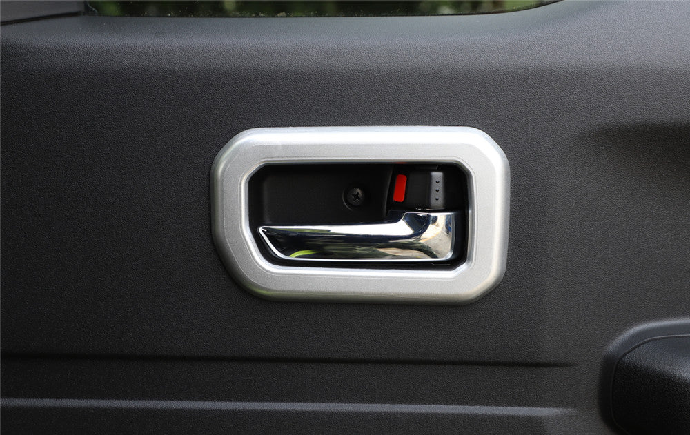 Silver ABS Interior Door Handle Bowl Trim for Suzuki for Jimny 2019-2022 Accessories