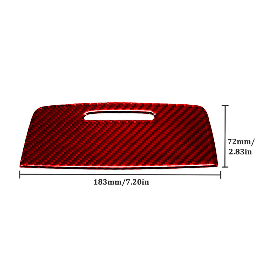 Red carbon fiber ash cylinder head interior sticker suitable for BMW 3 Series E90 E92 2005-12