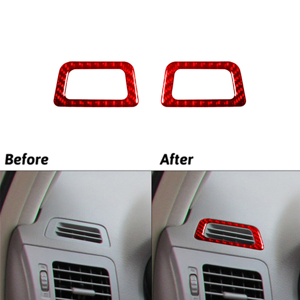 Red Carbon Fiber Defogger Air Vent Trim for LEXUS RX330 RX350 2004-2009