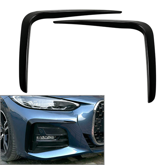 Front Bumper Lip Spoiler for BMW 4 Series G22 G23 G26 M Sport 2020-2023