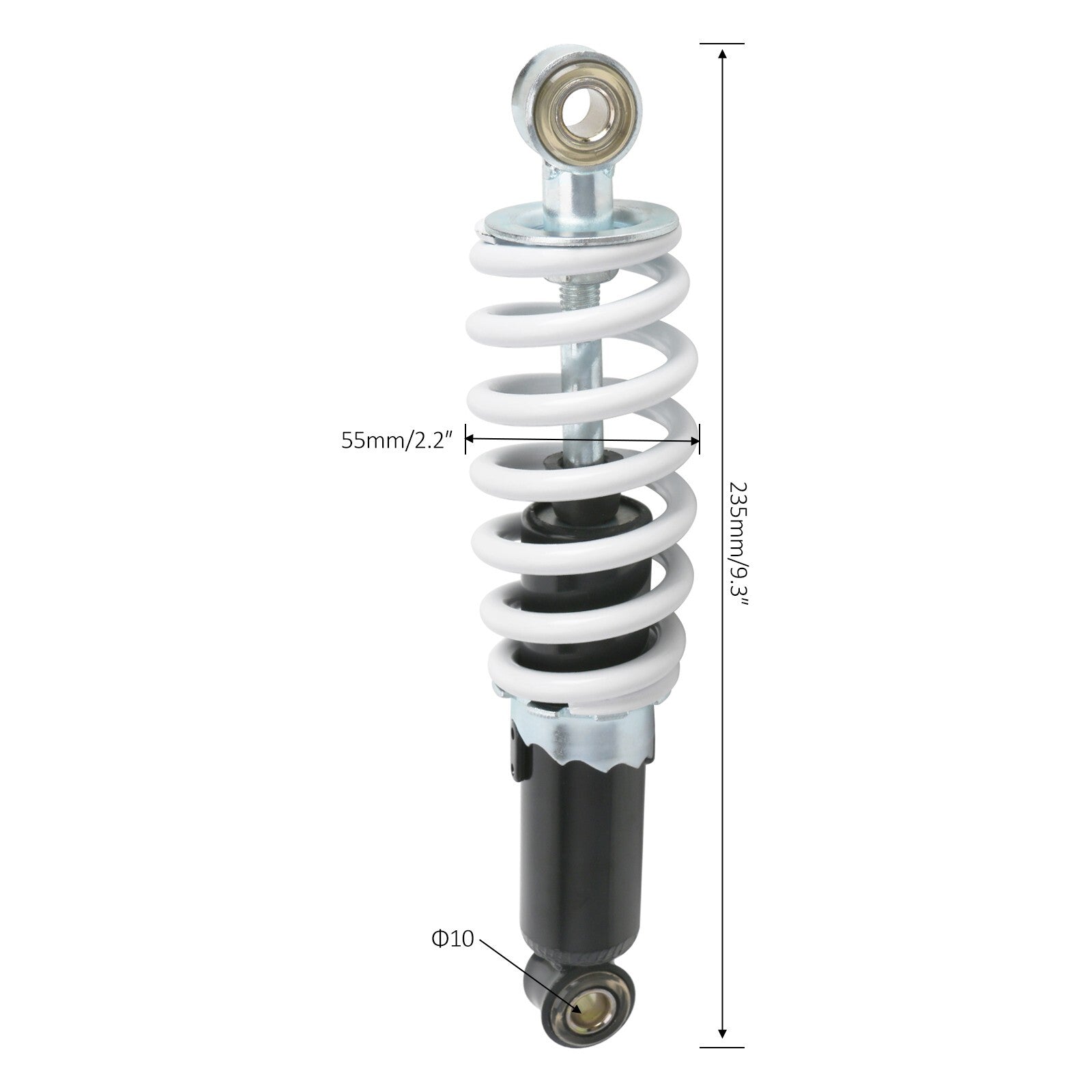 2-Piece 235mm 9.3-inch Rear Shock Absorber for All-Terrain Vehicles, Four-Way Off-Road Bikes, Go-Karts, for Mini Bikes - Cooler