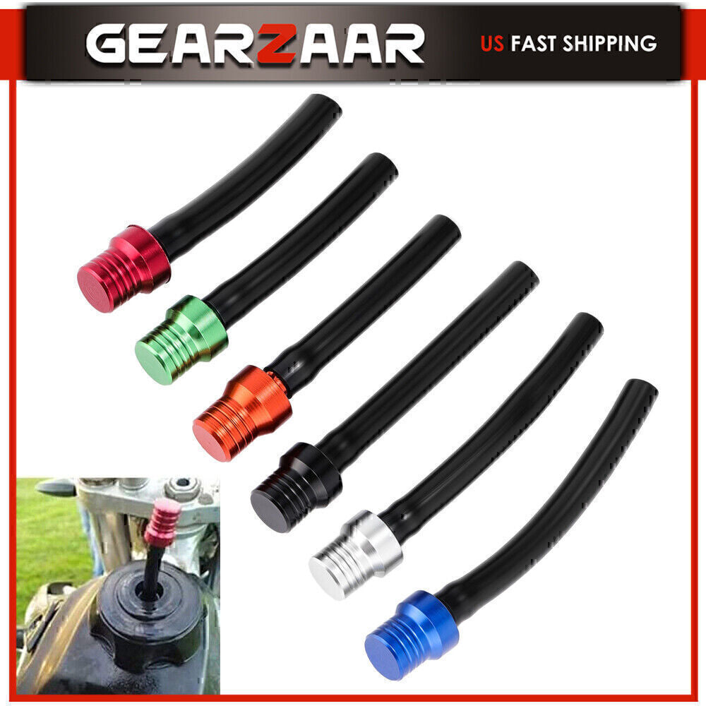 6 Motorcycle Gas CAP VENT Tank Fuel Air Breather Valve Hose Tube Dirt Bike ATV