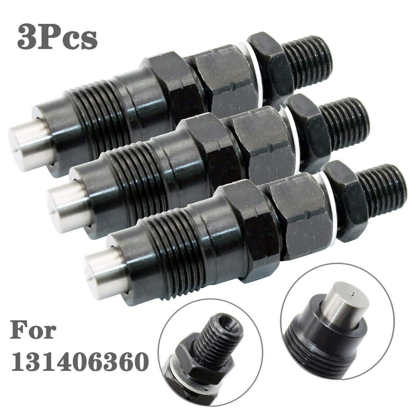 3X Fuel Injectors 131406360 for Holland for Ford Tractor 1320 1520 SBA131406360