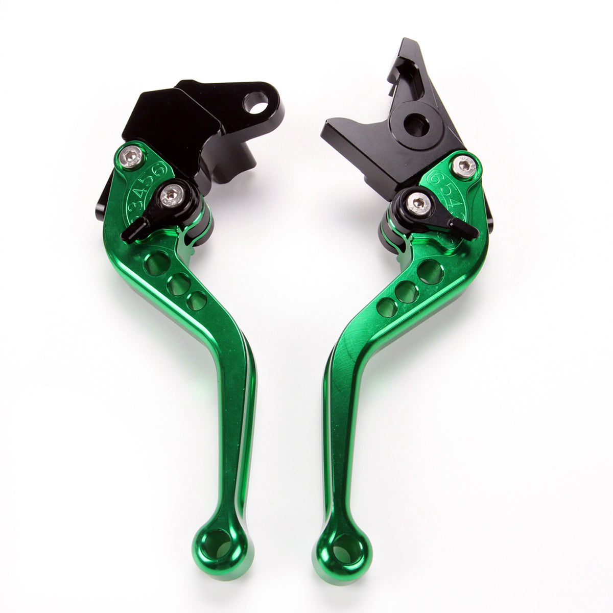 US Green Short Anodized Brake Clutch Levers for KAWASAKI 400R /ER-4N 2011