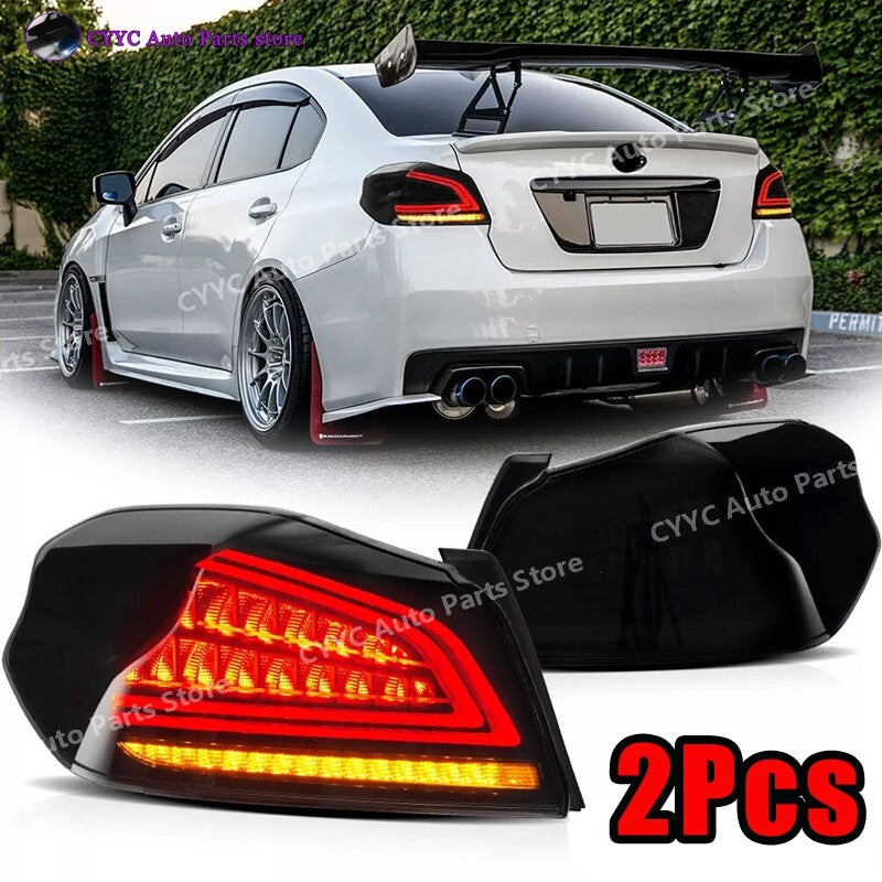 LED Tail Lights For 2015-2021 for Subaru WRX/WRX STI Smoke Lens Sequential Rear Lamp