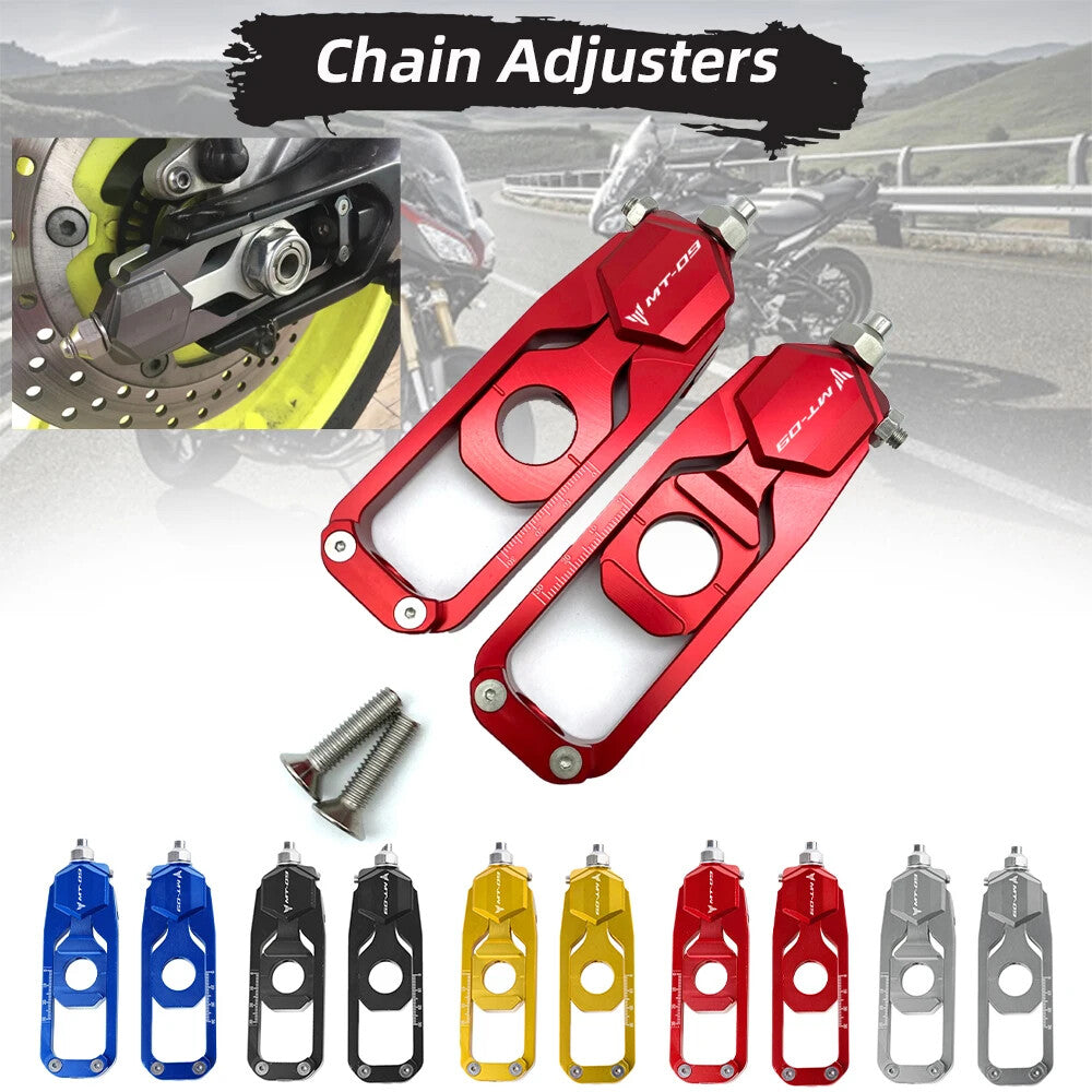 Rear Axle Chain Adjusters Catena Spool for Yamaha MT09 MT-09 XSR900 TRACER900