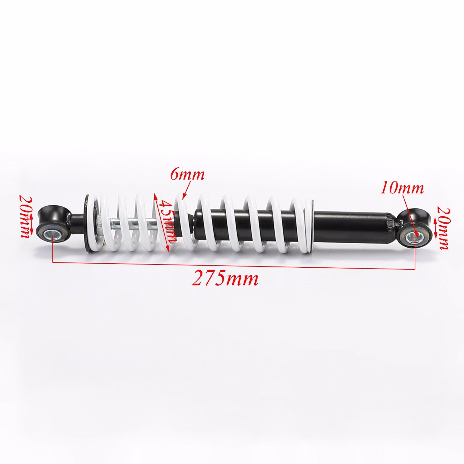 A pair of 11-inch 275mm front shock absorbers for all-terrain vehicle go-karts, cooler for Taodao SunL