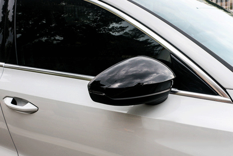 Fit for Audi A3 22-2023 ABS Bright Black Trim Cover Rearview Mirror LR Decor 2X