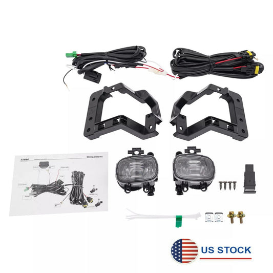 Fit For 2023 2024 for Nissan Pathfinder Fog Lights Front Lamps w/ Wiring Kit