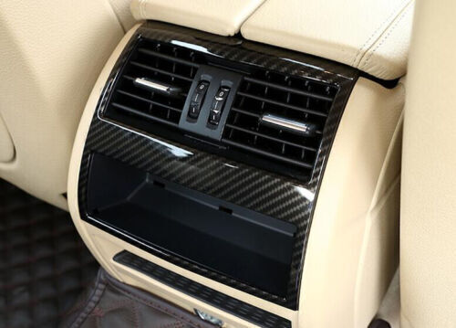 1PCS ABS Carbon Fiber Rear Air Outlet Vent Cover Trim for BMW 5 Series 2011-2017
