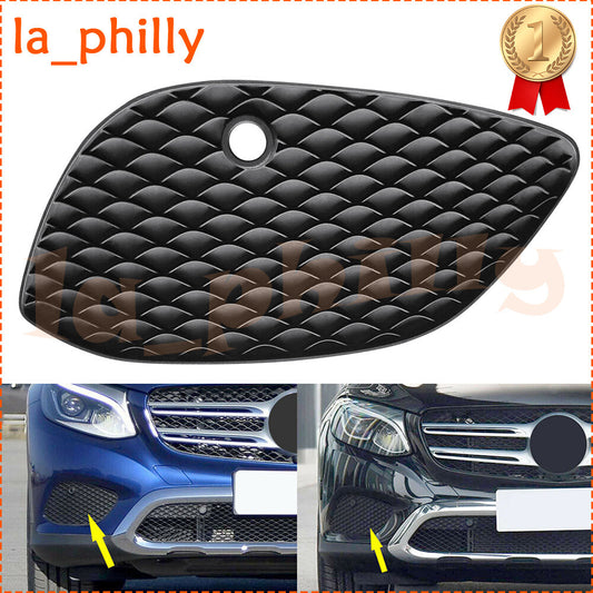 Front Right Hood Bumper Mesh Grille Grill Fit for Mercedes-Benz 2016-2019 GLC300