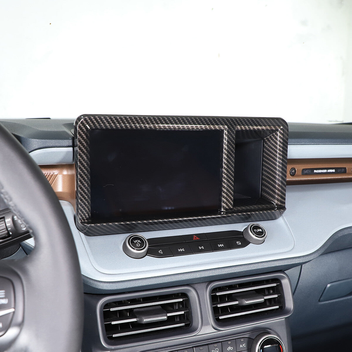 Black center console right-side phone holder trim for Mercedes-Benz G-Class 2007-2018
