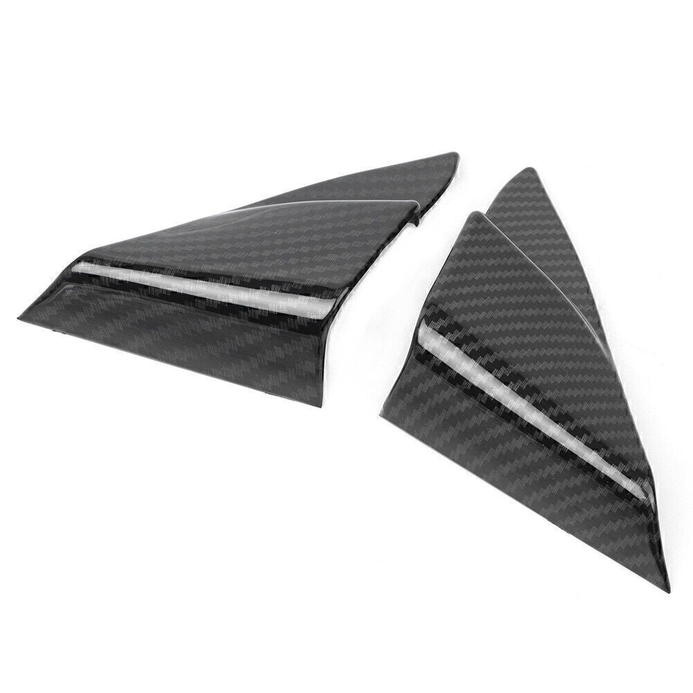 for Toyota for Camry 2018 2x Carbon Fiber Interior Front Triangle Frame Cover