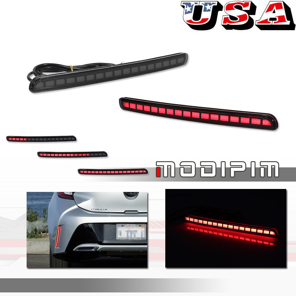 2019 - 2023 LED Rear Fog Lights/Brake Signal Lights for Toyota for Corolla Hatchback