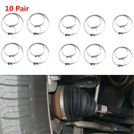 20 Pcs Car Constant Velocity CV Joint Boot Clamp Clip Fastener Boot Crimp Clamp