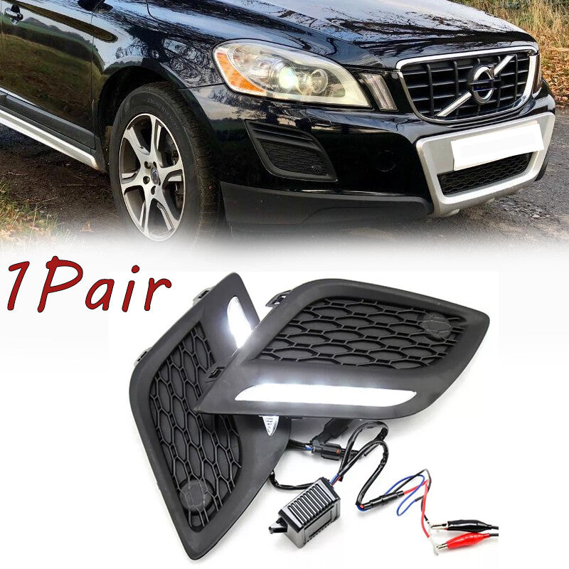 Left Right LED DRL Daytime Light Fog Lamp For 2011-2013 for Volvo XC60