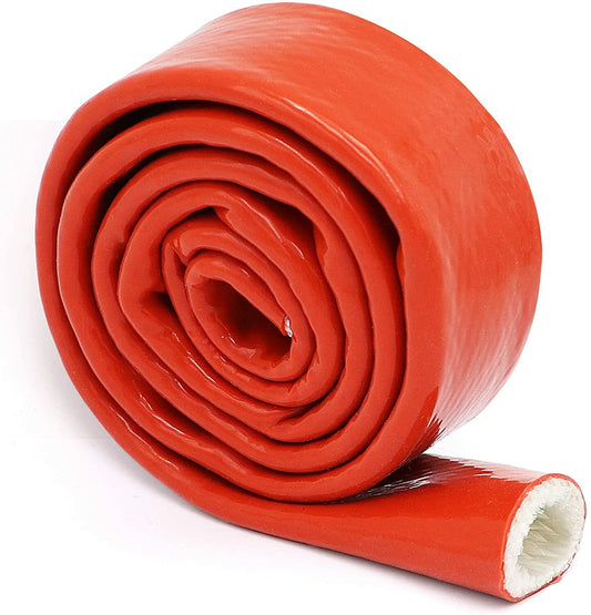3/4-inch ID heat-insulating and fire-resistant sleeve with silicone coating to protect the wire hose
