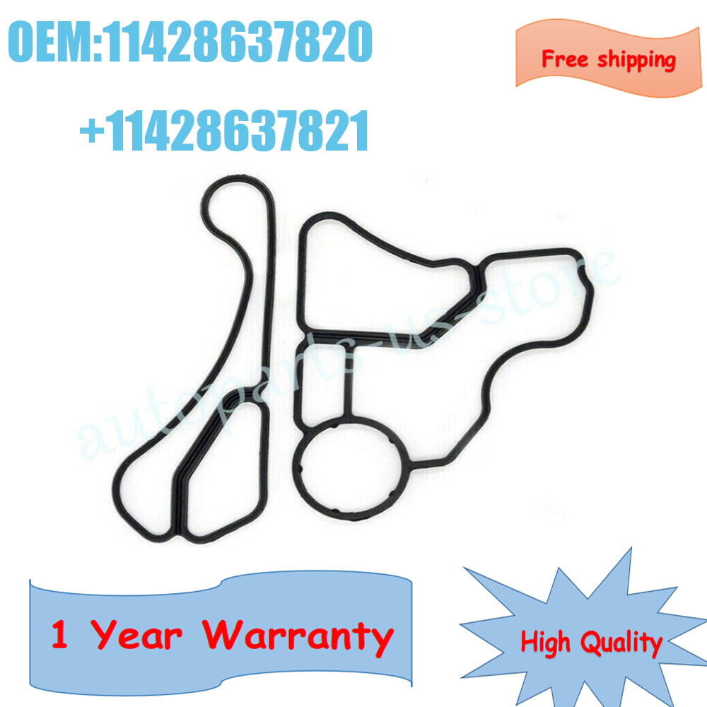 Engine Oil Filter  Cooler Housing Gasket Seal for BMW 11427525335 11428637821