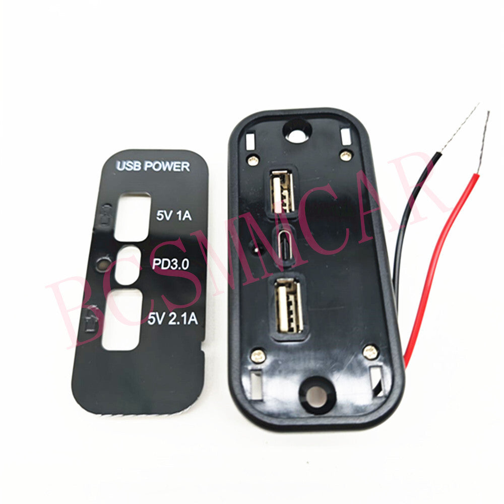 Car USB for Charger Socket Adapter 3Port Interior Charge Accessories For Phone Table