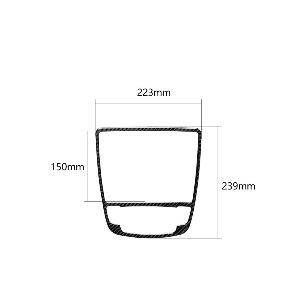 1 set carbon fiber gearshift panel bezel for Audi A6 2012-2018