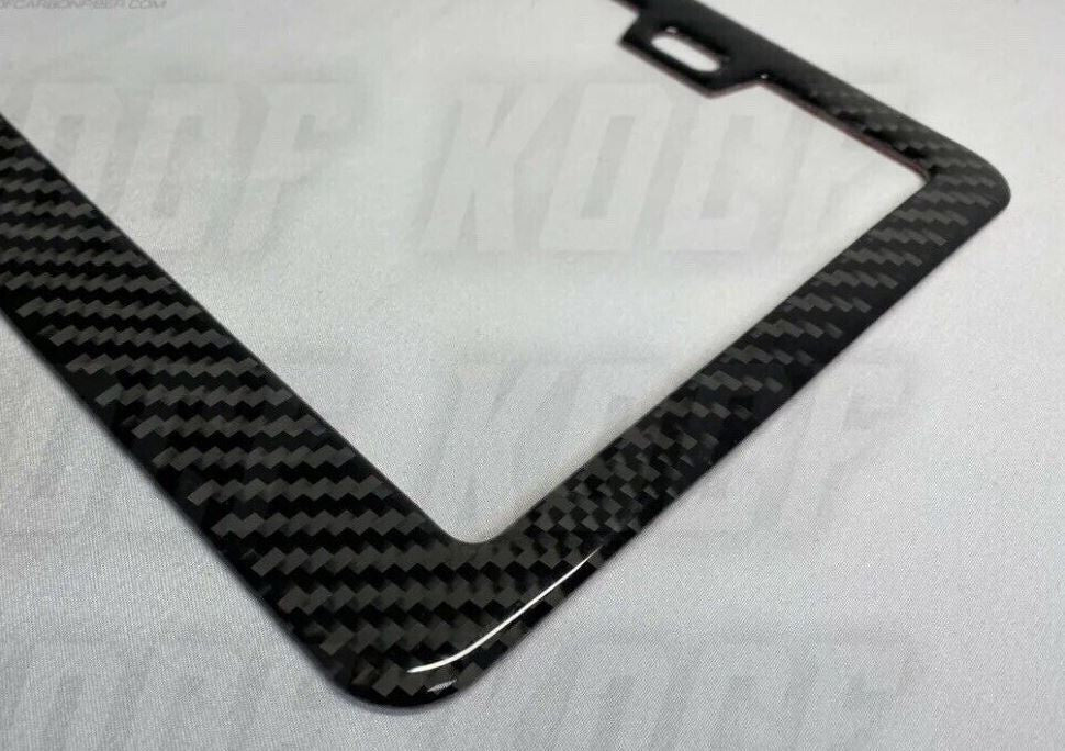 Car license plate cover, frame cover, trunk lid, 100% carbon fiber, suitable for all consumers.