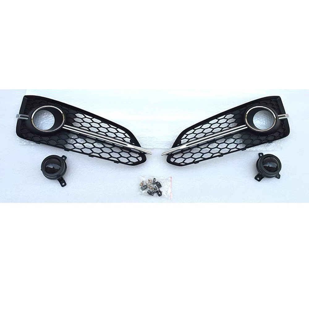 Front Fog Light Frame Lamp Honeycomb Cover W/ACC Fit for Audi for A8 2015 2016 2017