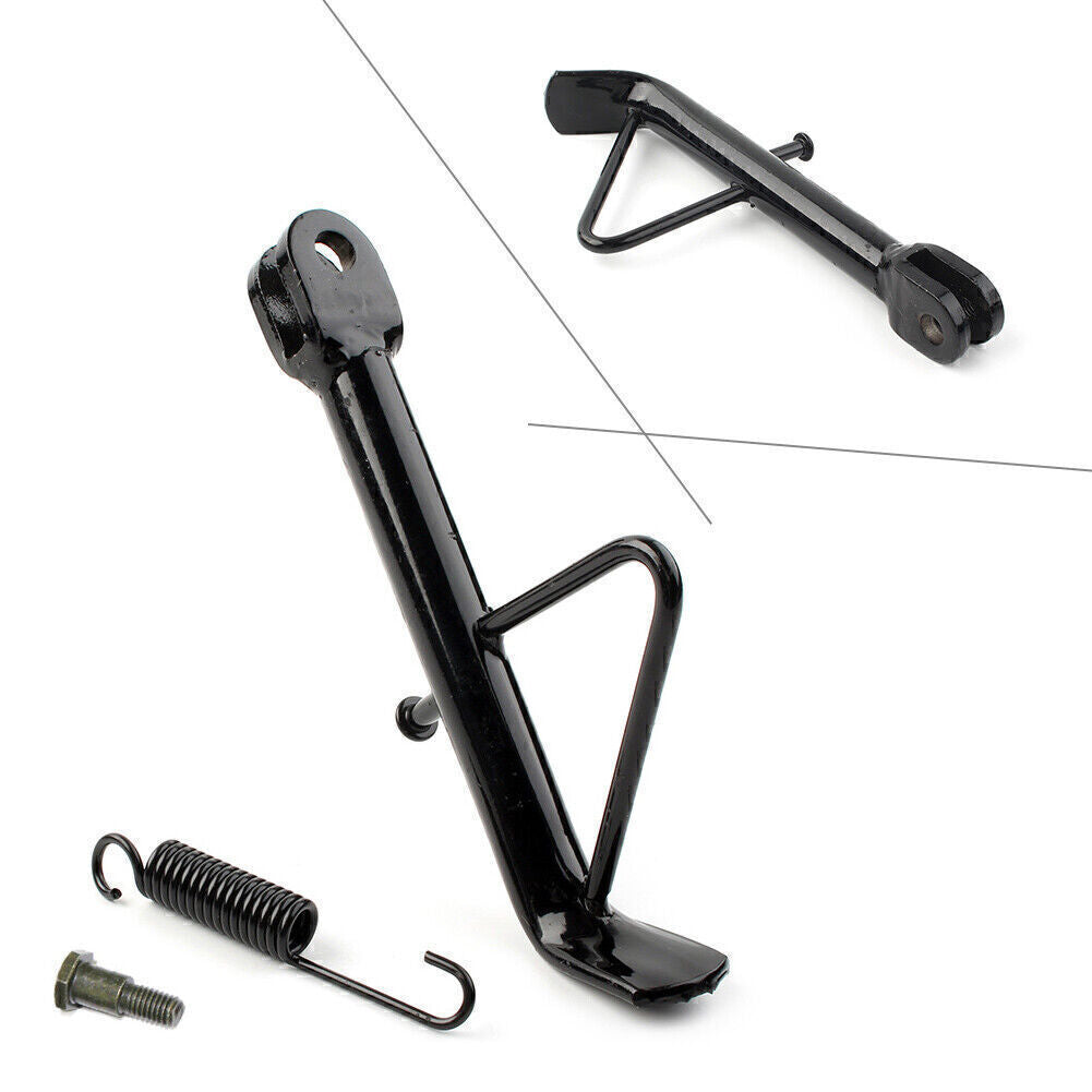 Universal 16cm Black Motorcycle Scooter E-Bike Kickstand Foot Side Stand Support