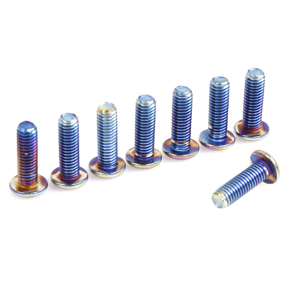 16PCS Racing Car Steering Wheel Screw Kit M5x0.8 Bolts Round Head