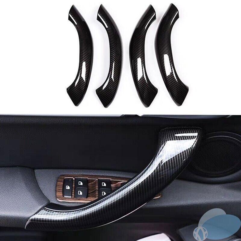 Carbon Fiber Interior Door Handle Armrest Strip Cover Trim For 2016-2022 for BMW X1