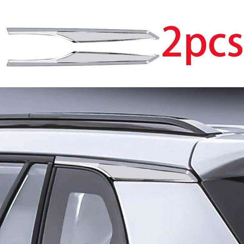 ABS Chrome Rear Window Side Spoiler Cover Trim for Toyota for Corolla Cross 22-24 2P