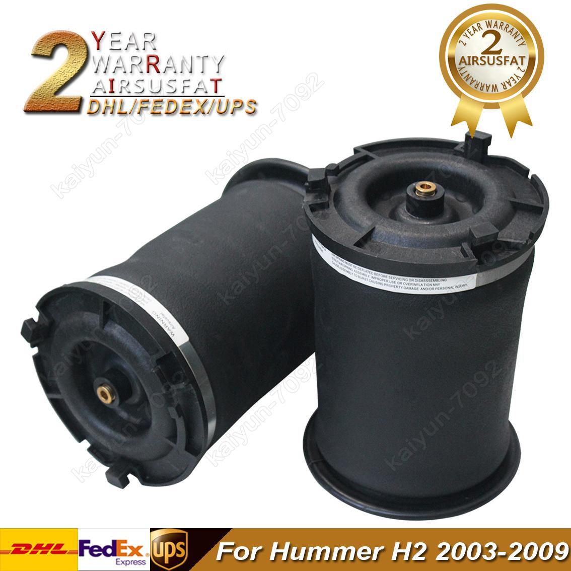Pair for Hummer H2 2003-2009 Rear RightLeft Air Suspension Spring Bags 15938306