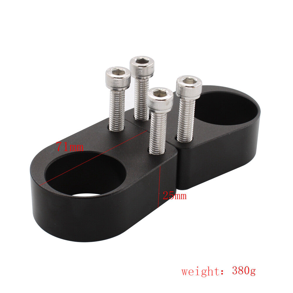 2x Handlebar Riser Clamp Spacer Kit for Kawasaki EX250 250R 300 300R 08-19