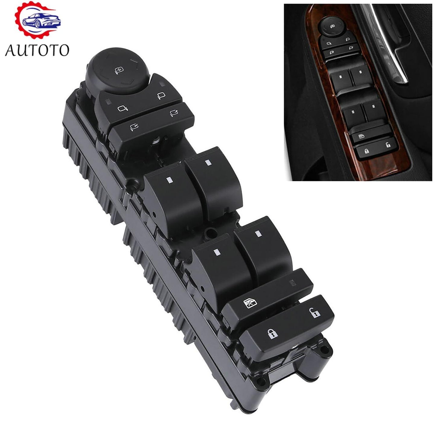 Window Control Switch Driver for Cadillac for Chevy Silverado 20835553 Left Side