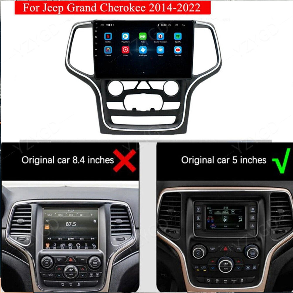 for Jeep for Grand Cherokee 2014-2022 Stereo Android 14 Carplay Car Radio GPS Screen